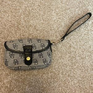 Dooney & Bourke Vintage Classic Monogram Flap Wristlet